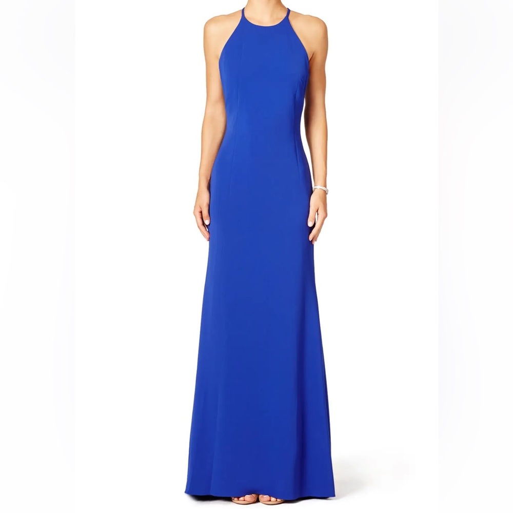 Badgley Mischka Cobalt Blue Gown